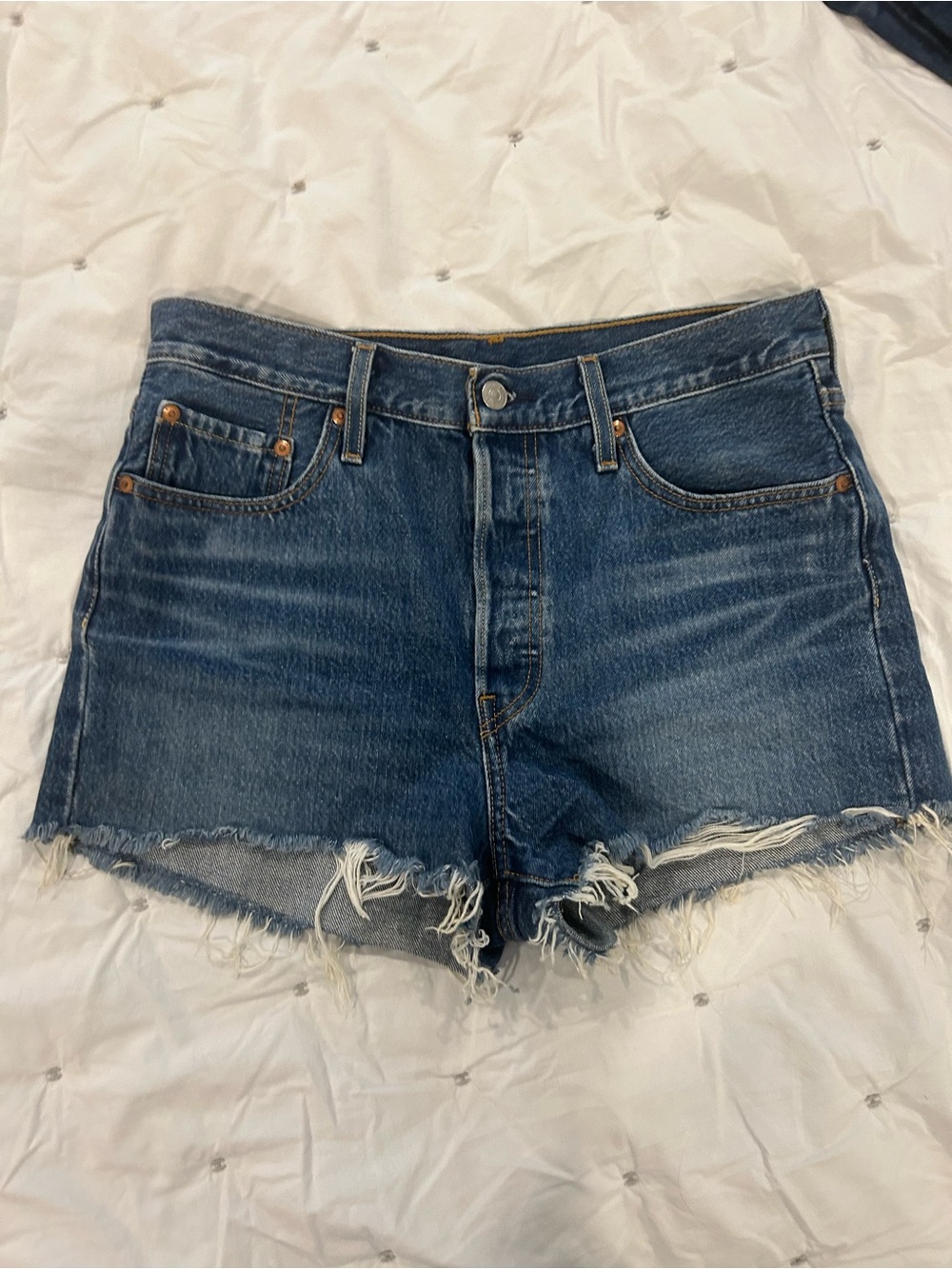 Levi's 501 Cutoff Denim Shorts